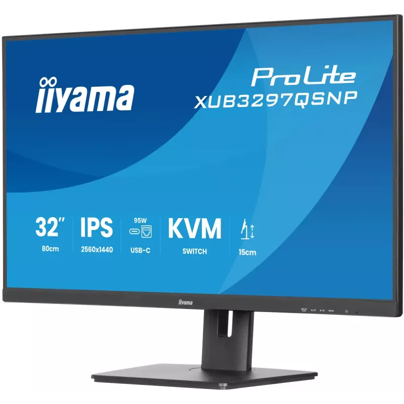Monitor komputerowy iiyama ProLite XUB3297QSNP-B1 81,3 cm (32 cale) 2560 x 1440 pikseli Quad HD LED Czarny