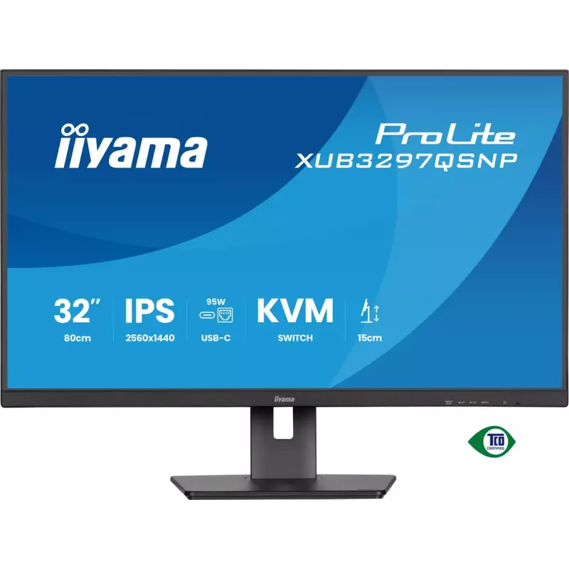 Monitor komputerowy iiyama ProLite XUB3297QSNP-B1 81,3 cm (32 cale) 2560 x 1440 pikseli Quad HD LED Czarny