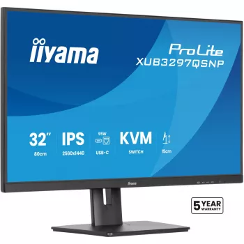 Monitor komputerowy iiyama ProLite XUB3297QSNP-B1 81,3 cm (32 cale) 2560 x 1440 pikseli Quad HD LED Czarny