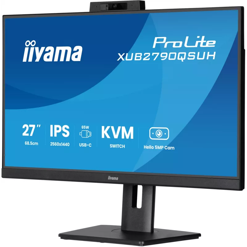 Monitor komputerowy iiyama ProLite XUB2790QSUH-B2 68,6 cm (27 cali) 2560 x 1440 pikseli Quad HD LED Czarny