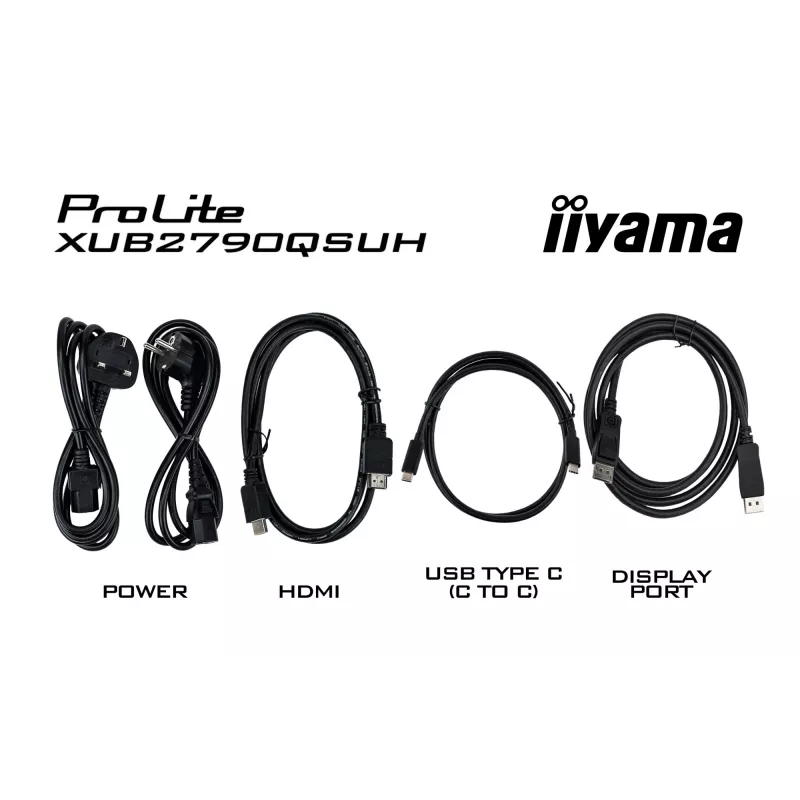 Monitor komputerowy iiyama ProLite XUB2790QSUH-B2 68,6 cm (27 cali) 2560 x 1440 pikseli Quad HD LED Czarny