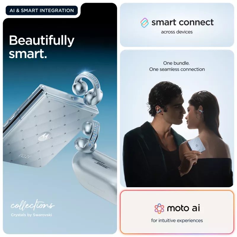 Motorola razr 60 + moto buds loop 17,5 cm (6,9 cala) Dual SIM Android 15 5G USB Type-C 8 GB 256 GB 4500 mAh kolor niebieski