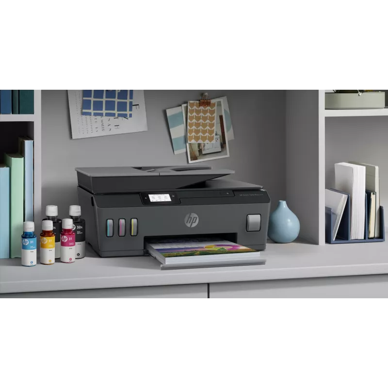 HP Smart Tank Plus 570 Bezprzewodowa kolorowa drukarka wielofunkcyjna, kopiarka, skaner
