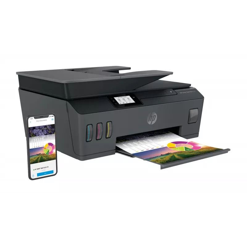 HP Smart Tank Plus 570 Bezprzewodowa kolorowa drukarka wielofunkcyjna, kopiarka, skaner
