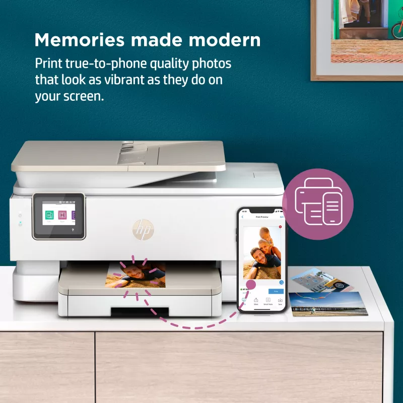 HP ENVY Inspire 7920e Bezprzewodowa kolorowa drukarka wielofunkcyjna, Instant Ink; Kopiarka, Skaner