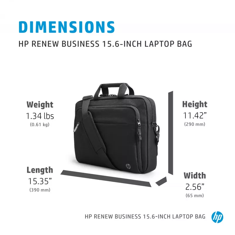 Torba na laptopa HP Renew Business 15,6 cala, torba typu messenger, 39,6 cm (15,6 cala), 610 g