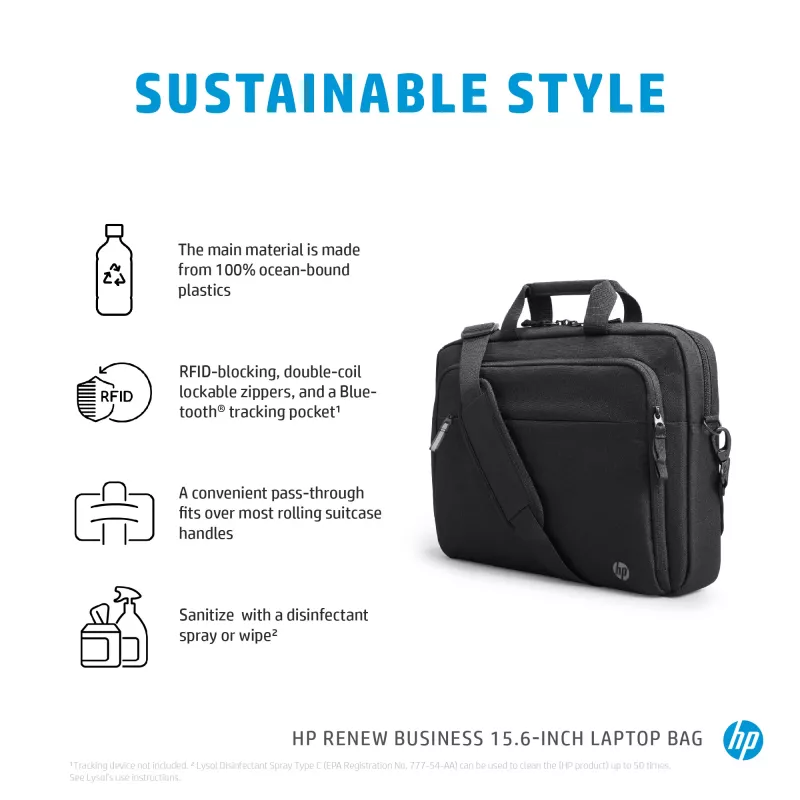 Torba na laptopa HP Renew Business 15,6 cala, torba typu messenger, 39,6 cm (15,6 cala), 610 g