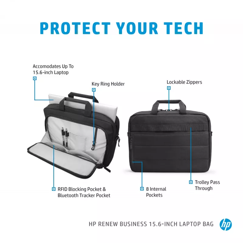 Torba na laptopa HP Renew Business 15,6 cala, torba typu messenger, 39,6 cm (15,6 cala), 610 g