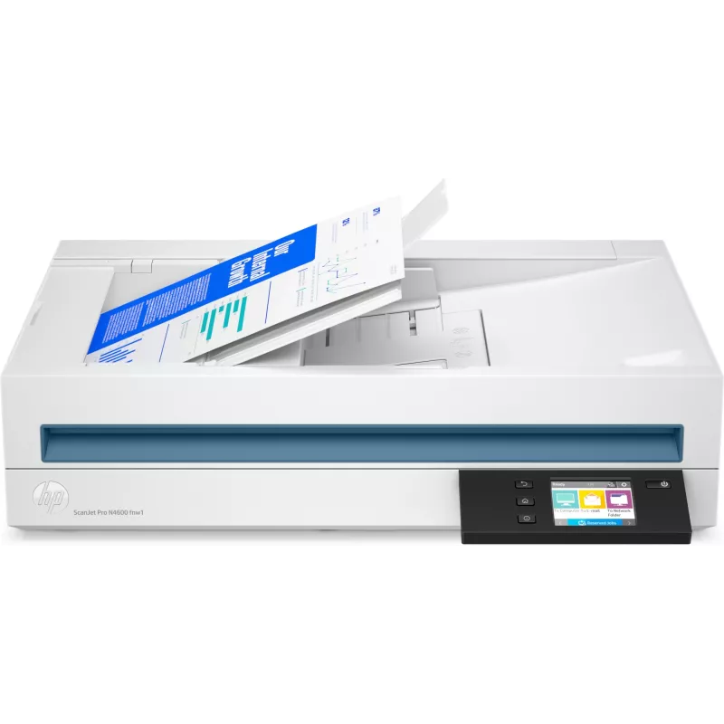 HP Scanjet Pro N4600 fnw1 Skaner płaski i z automatycznym podajnikiem dokumentów 1200 x 1200 DPI A5 Biały