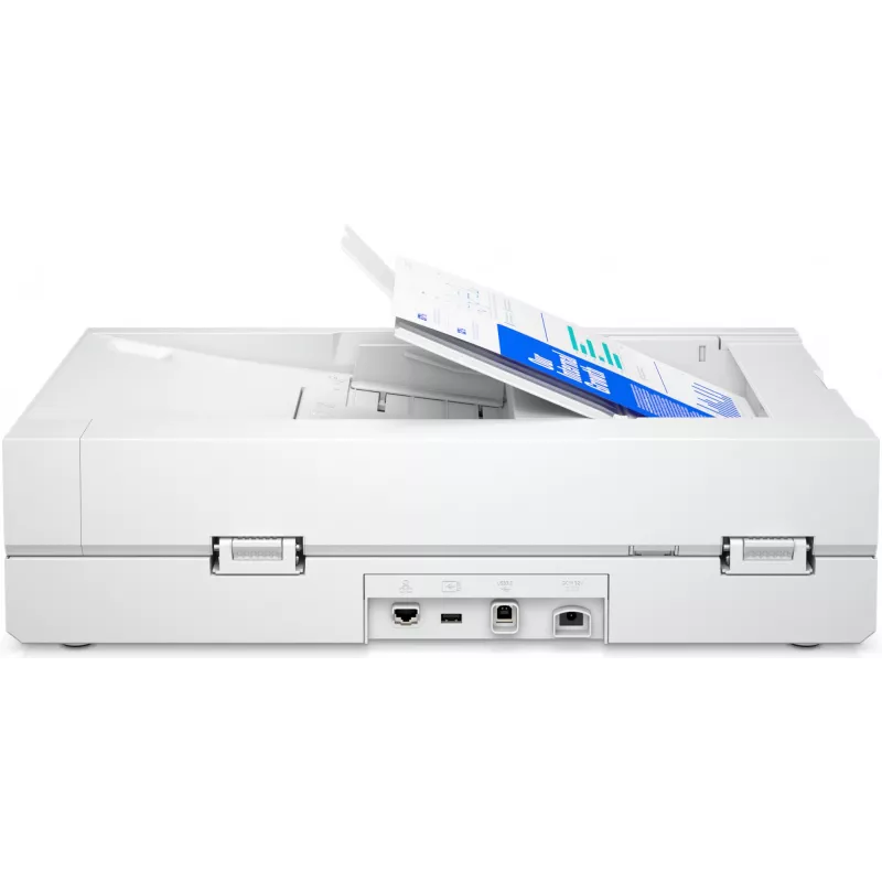 HP Scanjet Pro N4600 fnw1 Skaner płaski i z automatycznym podajnikiem dokumentów 1200 x 1200 DPI A5 Biały