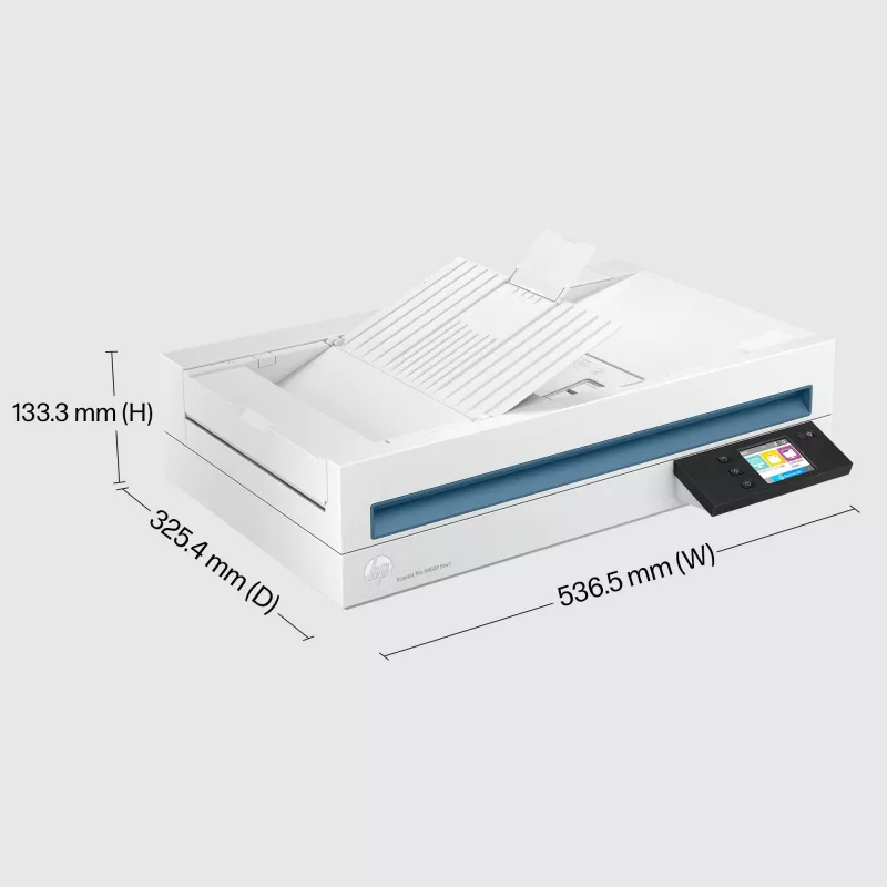 HP Scanjet Pro N4600 fnw1 Skaner płaski i z automatycznym podajnikiem dokumentów 1200 x 1200 DPI A5 Biały
