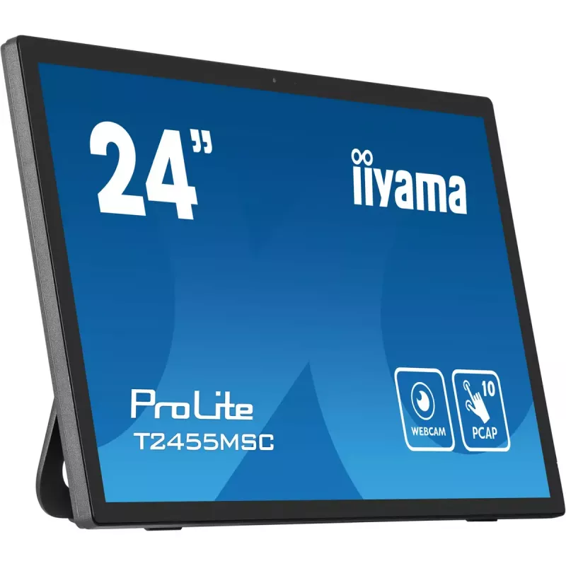 Monitor komputerowy iiyama T2455MSC-B1 61 cm (24 cale) 1920 x 1080 pikseli Full HD LED Dotykowy Czarny