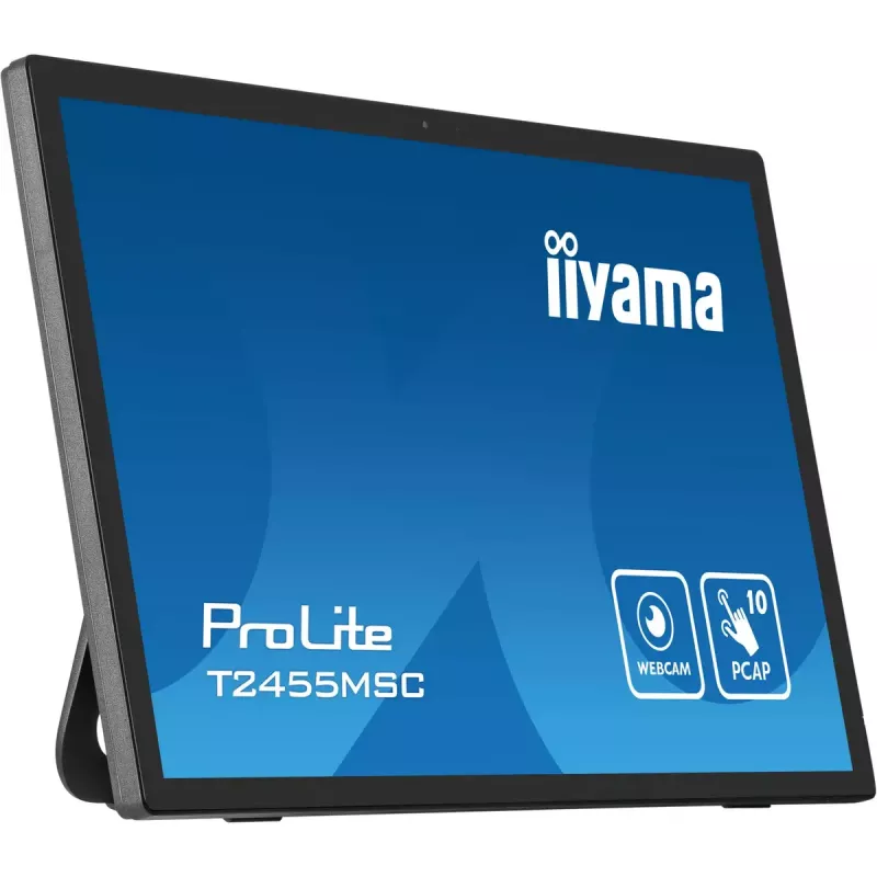 Monitor komputerowy iiyama T2455MSC-B1 61 cm (24 cale) 1920 x 1080 pikseli Full HD LED Dotykowy Czarny