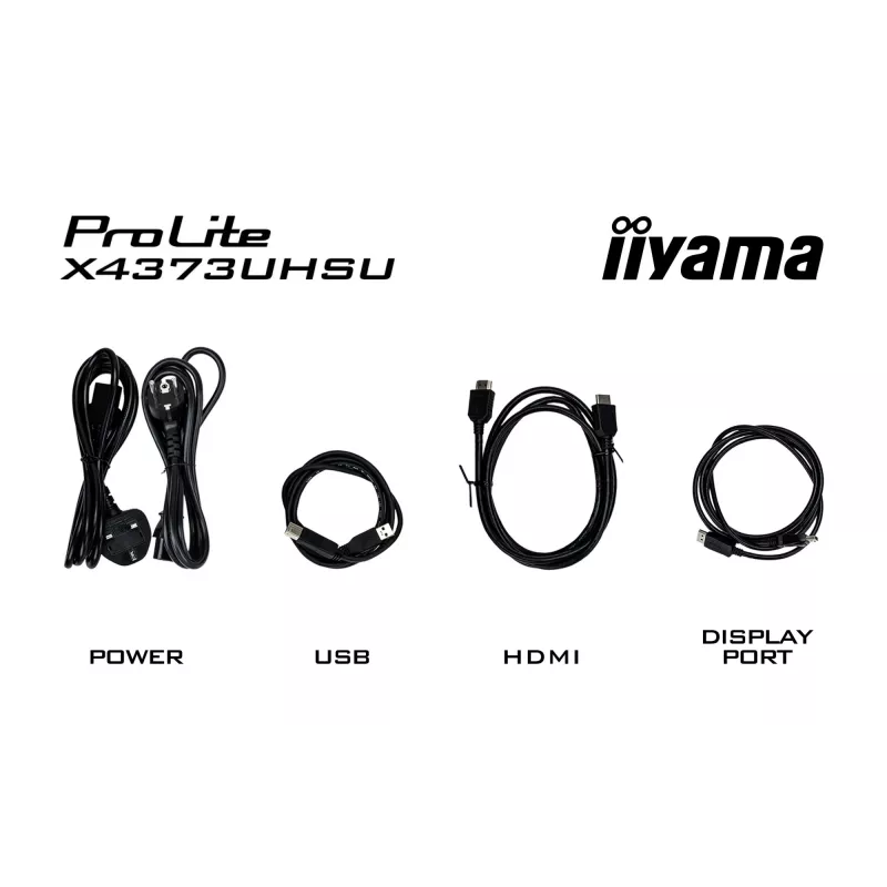 Monitor komputerowy iiyama ProLite X4373UHSU-B1 108 cm (42,5 cala) 3840 x 2160 pikseli 4K Ultra HD Czarny
