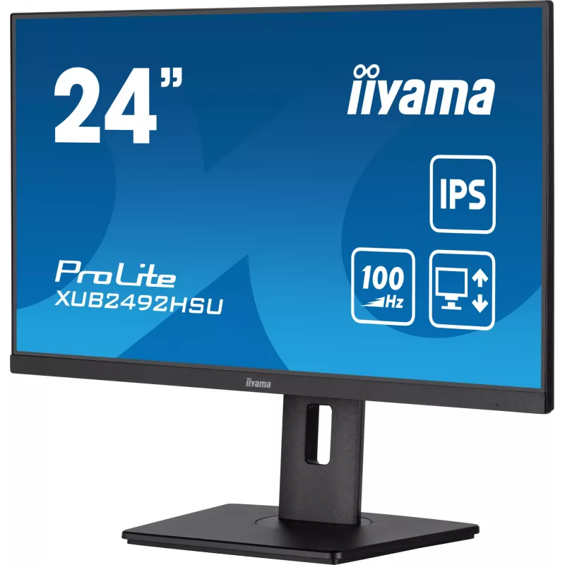 Monitor komputerowy iiyama XUB2492HSU-B6 60,5 cm (23,8 cala) 1920 x 1080 pikseli Full HD LED Czarny