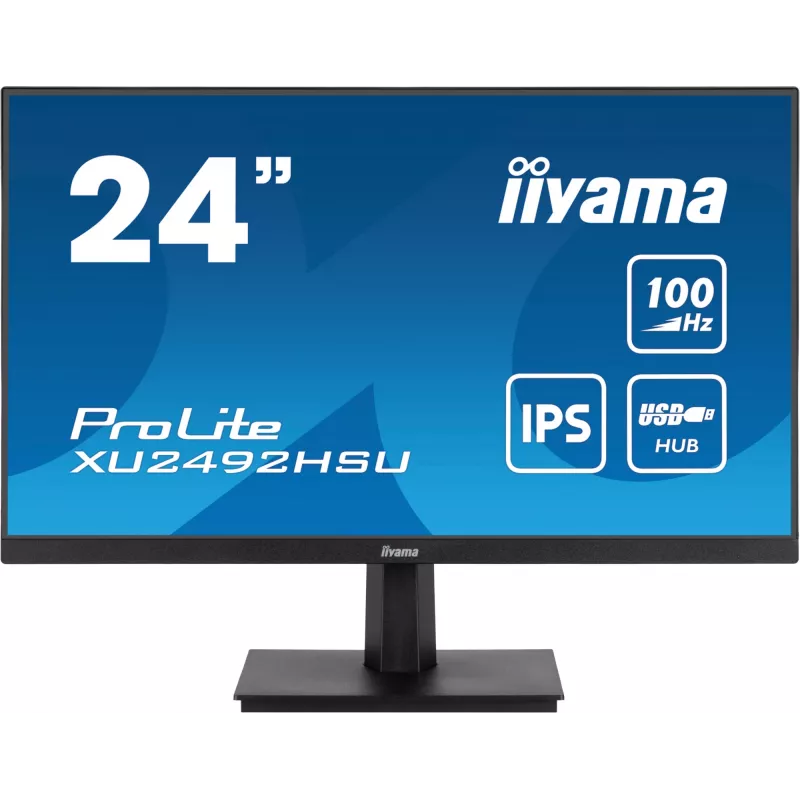 Monitor komputerowy iiyama ProLite XU2492HSU-B6 60,5 cm (23,8 cala) 1920 x 1080 pikseli Full HD LED Czarny