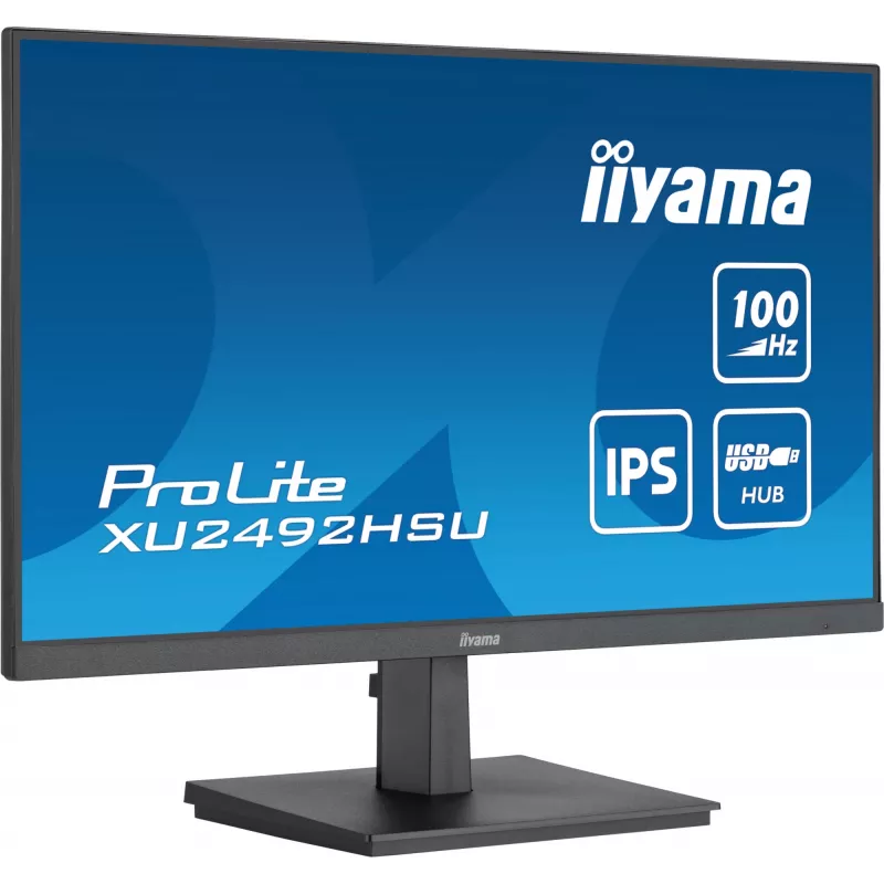 Monitor komputerowy iiyama ProLite XU2492HSU-B6 60,5 cm (23,8 cala) 1920 x 1080 pikseli Full HD LED Czarny