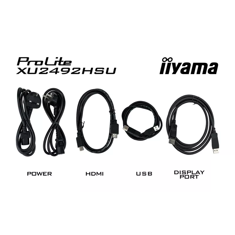 Monitor komputerowy iiyama ProLite XU2492HSU-B6 60,5 cm (23,8 cala) 1920 x 1080 pikseli Full HD LED Czarny
