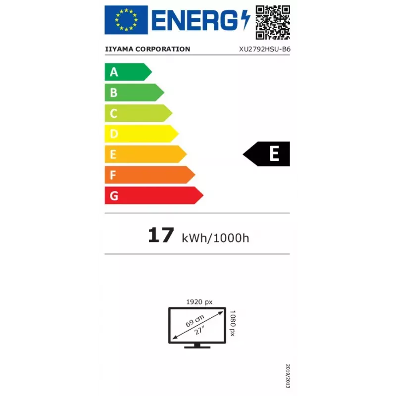 Monitor komputerowy iiyama ProLite XU2792HSU-B6 68,6 cm (27 cali) 1920 x 1080 pikseli Full HD LED Czarny