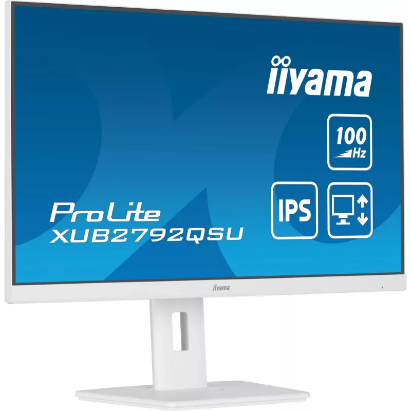 Monitor komputerowy iiyama ProLite XUB2792QSU-W6 68,6 cm (27 cali) 2560 x 1440 pikseli Quad HD LED Biały