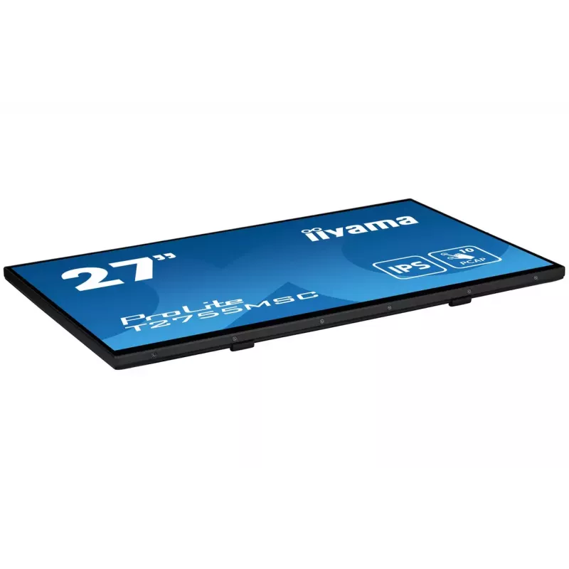 Monitor komputerowy iiyama ProLite T2755MSC-B1 68.6 cm (27 cali) 1920 x 1080 pikseli Full HD LED dotykowy, blat, czarny
