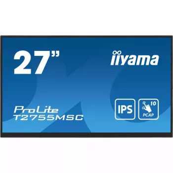 Monitor komputerowy iiyama ProLite T2755MSC-B1 68.6 cm (27 cali) 1920 x 1080 pikseli Full HD LED dotykowy, blat, czarny