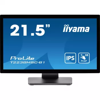 Monitor komputerowy iiyama ProLite T2238MSC-B1 54,6 cm (21,5 cala) 1920 x 1080 pikseli Full HD LED dotykowy Czarny