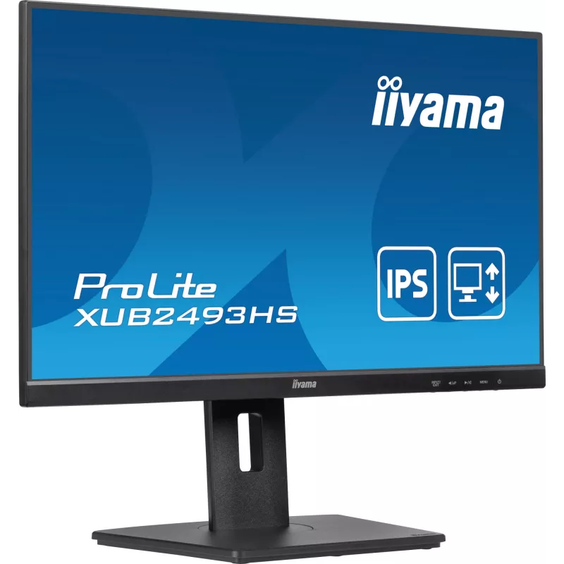 Monitor komputerowy iiyama ProLite XUB2493HS-B6 60,5 cm (23,8 cala) 1920 x 1080 pikseli Full HD LED Czarny