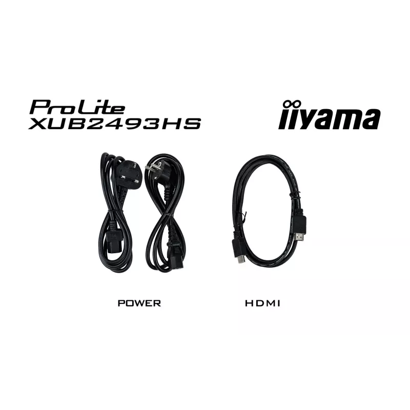 Monitor komputerowy iiyama ProLite XUB2493HS-B6 60,5 cm (23,8 cala) 1920 x 1080 pikseli Full HD LED Czarny
