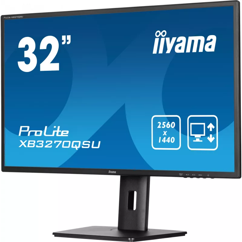 Monitor komputerowy iiyama ProLite XB3270QSU-B1 80 cm (31,5 cala) 2560 x 1440 pikseli Quad HD LED Czarny