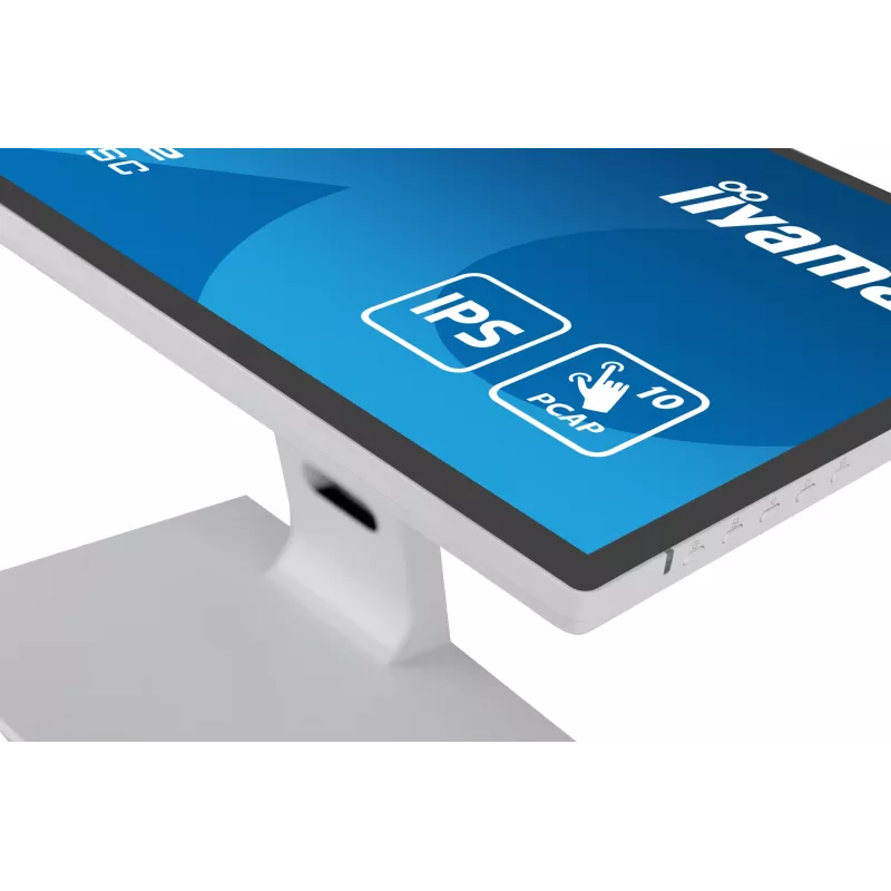 Monitor komputerowy iiyama ProLite T2452MSC-W1 61 cm (24 cale) 1920 x 1080 pikseli Full HD LCD ekran dotykowy Multi-user Biały