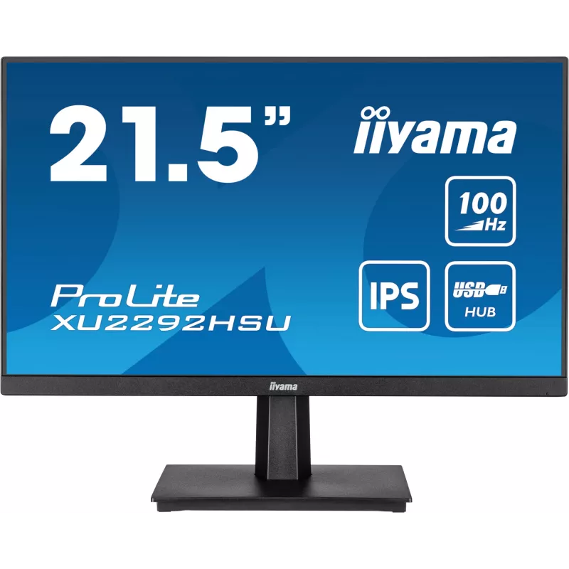 Monitor komputerowy iiyama ProLite XU2292HSU-B6 54,6 cm (21,5 cala) 1920 x 1080 pikseli Full HD LED Czarny