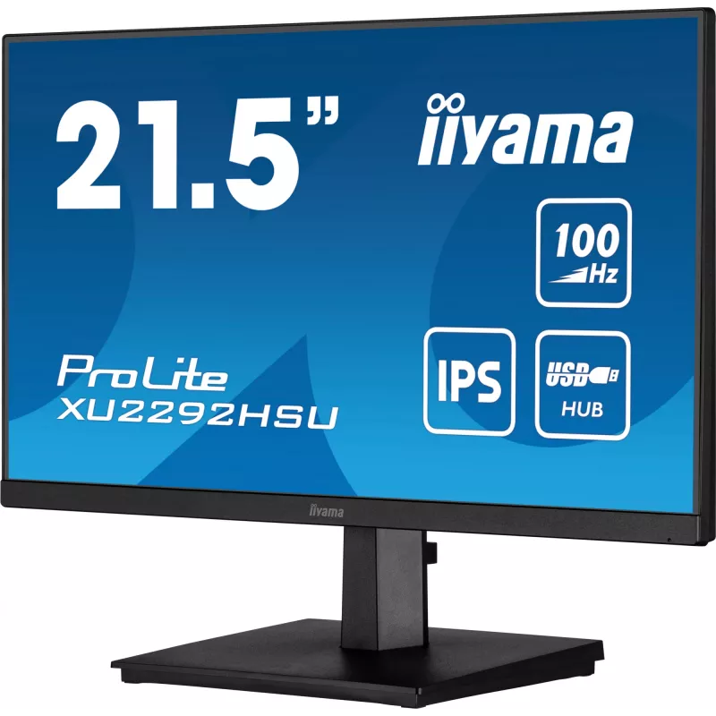 Monitor komputerowy iiyama ProLite XU2292HSU-B6 54,6 cm (21,5 cala) 1920 x 1080 pikseli Full HD LED Czarny