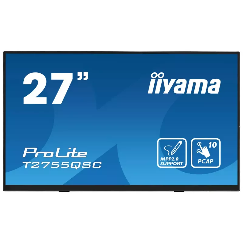 Monitor komputerowy iiyama ProLite T2755QSC-B1 68,6 cm (27 cali) 2560 x 1440 pikseli Quad HD LCD Dotykowy Czarny