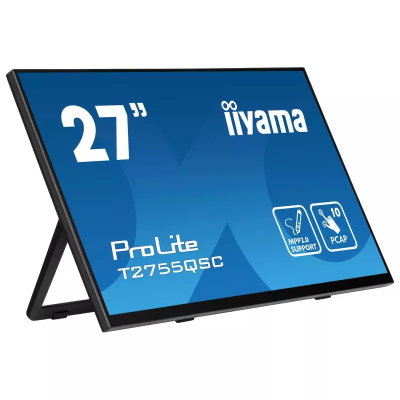 Monitor komputerowy iiyama ProLite T2755QSC-B1 68,6 cm (27 cali) 2560 x 1440 pikseli Quad HD LCD Dotykowy Czarny