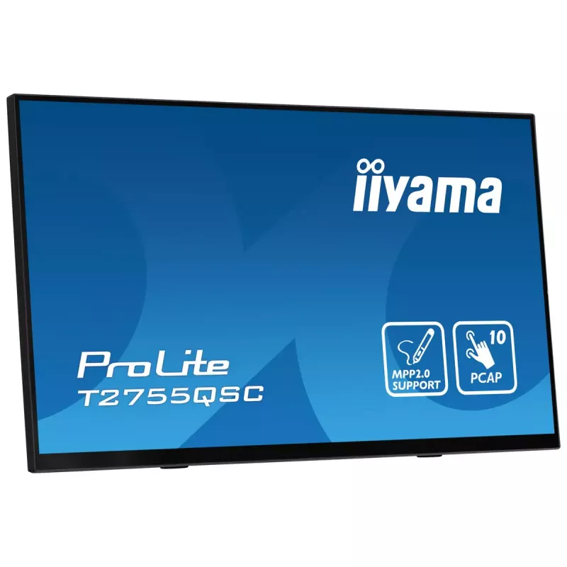 Monitor komputerowy iiyama ProLite T2755QSC-B1 68,6 cm (27 cali) 2560 x 1440 pikseli Quad HD LCD Dotykowy Czarny
