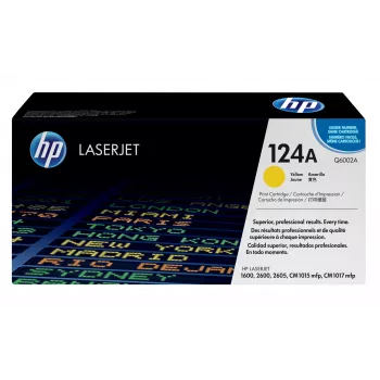 HP 124A żółty Oryginalny LaserJet kaseta z tonerem, 2000 stron, żółty, 1 szt.