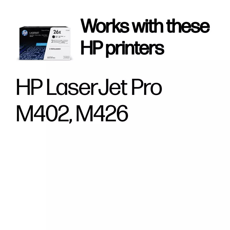 HP 26X 2-pak wysokowydajny czarny oryginalny toner LaserJet