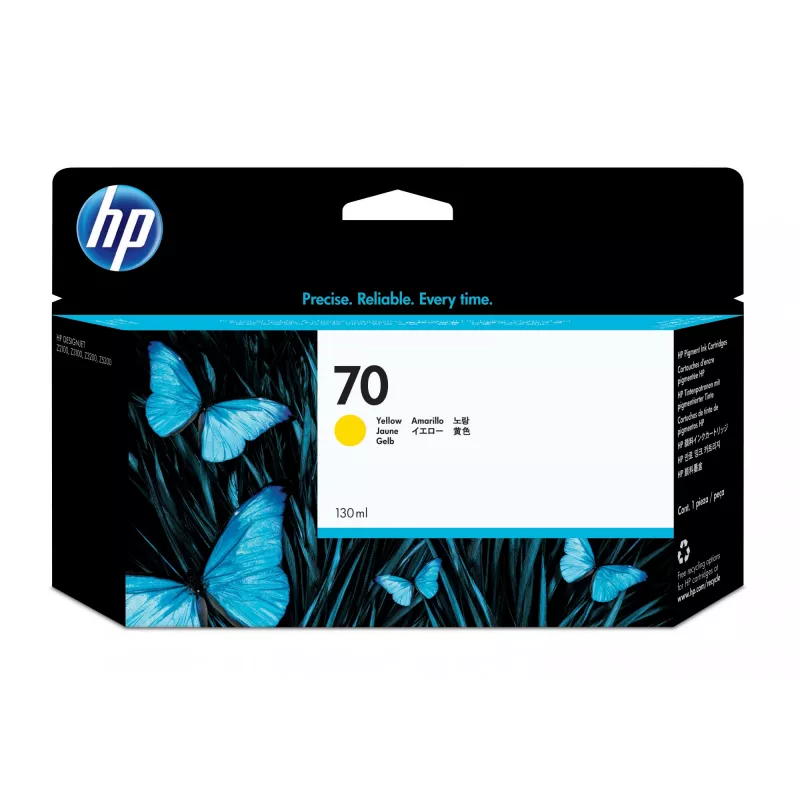 HP 70 Żółty tusz DesignJet 130 ml