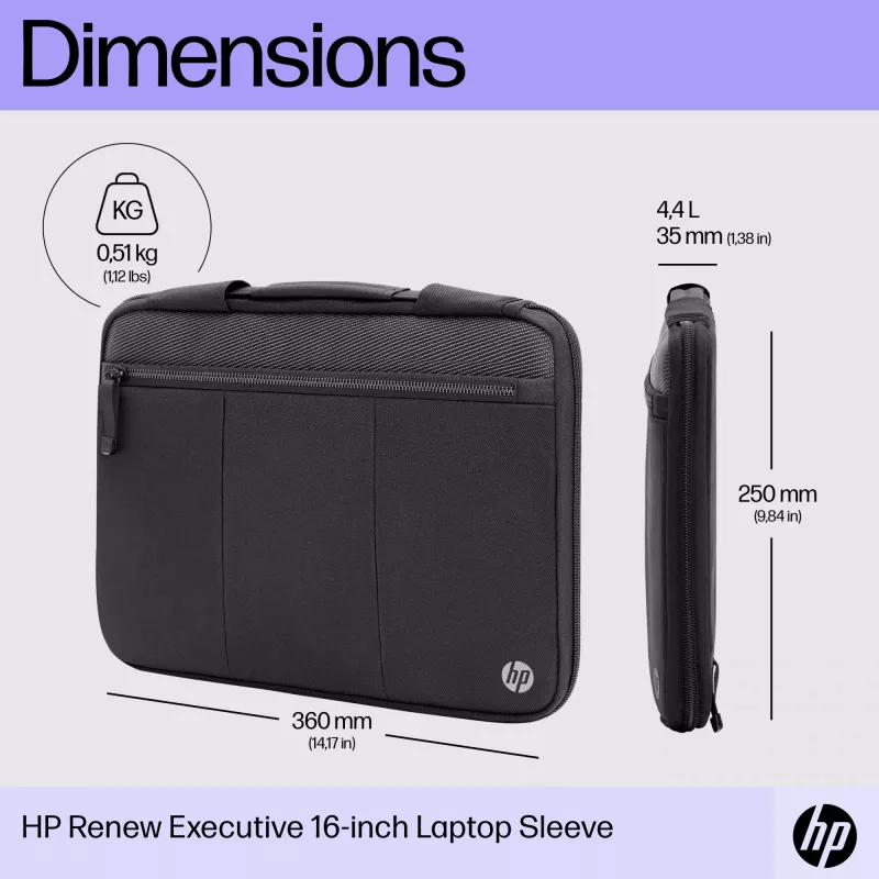 Pokrowiec na laptopa HP Renew Executive 14 cali, 35,8 cm, monochromatyczny