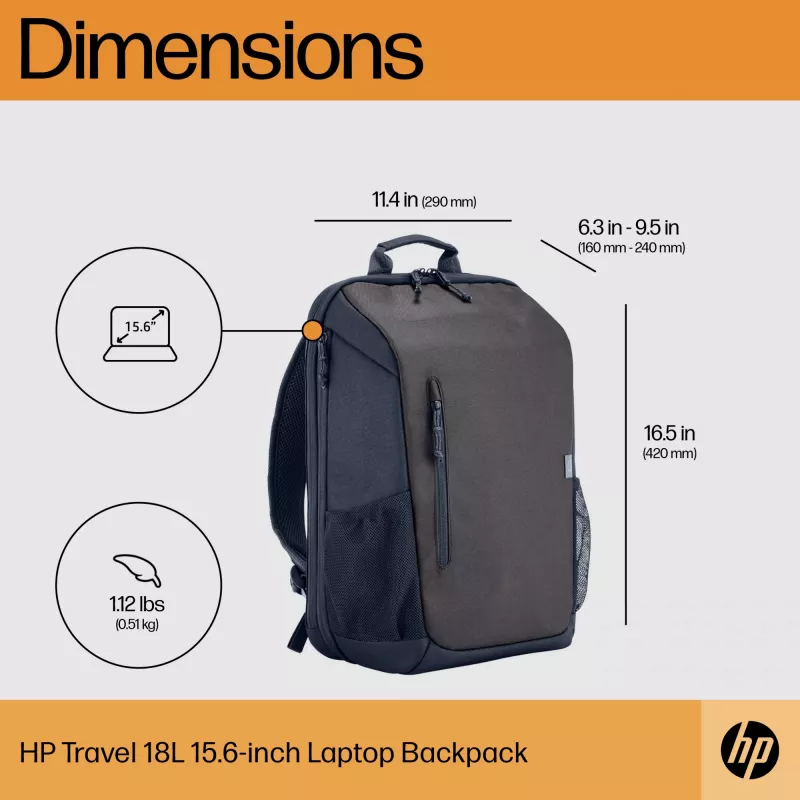 HP Travel 18 litrów 15.6 Iron szary plecak na laptopa
