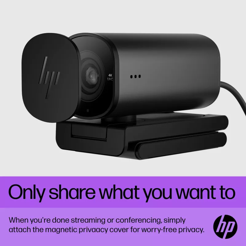 HP 325 FHD Kamera internetowa, Biznesowa, Windows 10, Windows 11, MacOS, 72 mm, 53,6 mm, 53,2 mm