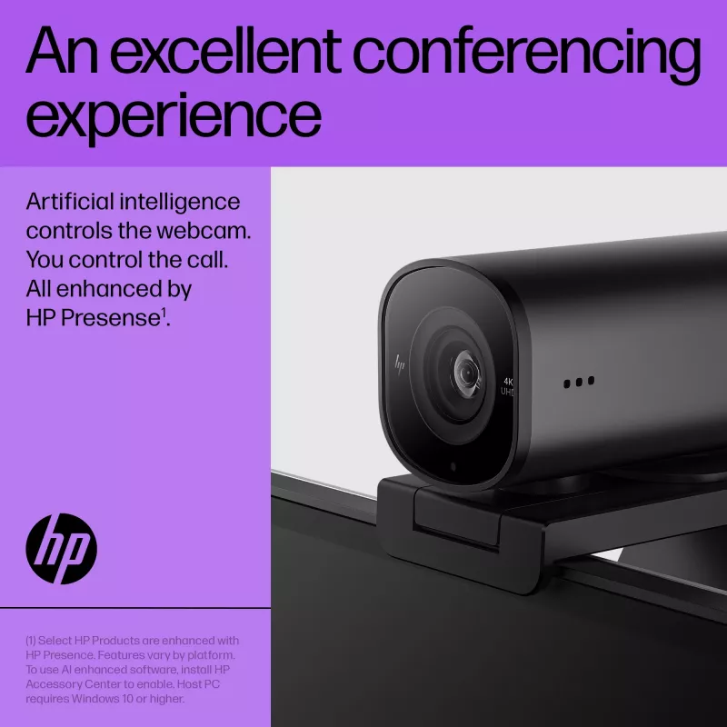 HP 325 FHD Kamera internetowa, Biznesowa, Windows 10, Windows 11, MacOS, 72 mm, 53,6 mm, 53,2 mm