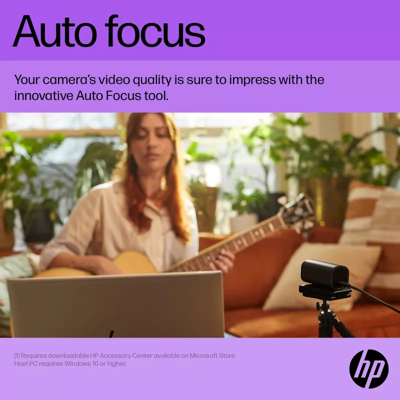 HP 325 FHD Kamera internetowa, Biznesowa, Windows 10, Windows 11, MacOS, 72 mm, 53,6 mm, 53,2 mm