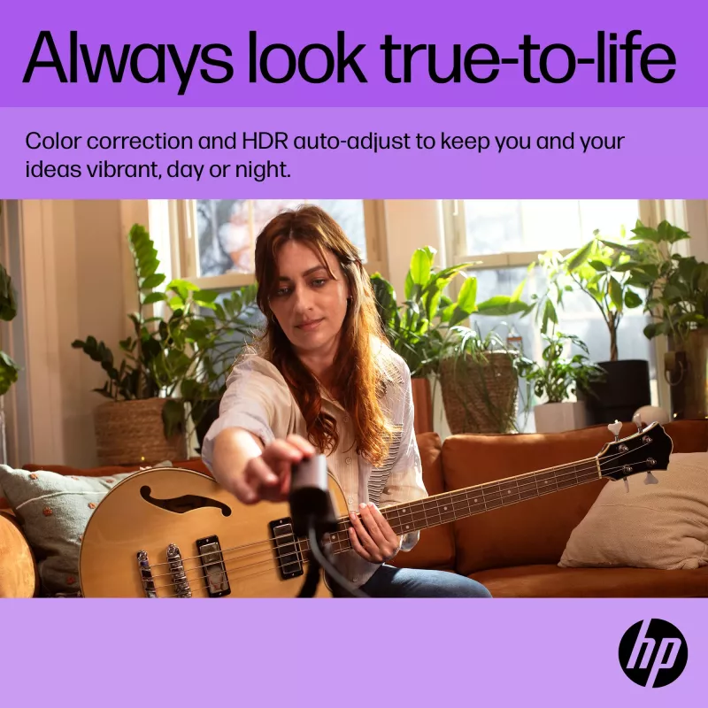 HP 325 FHD Kamera internetowa, Biznesowa, Windows 10, Windows 11, MacOS, 72 mm, 53,6 mm, 53,2 mm