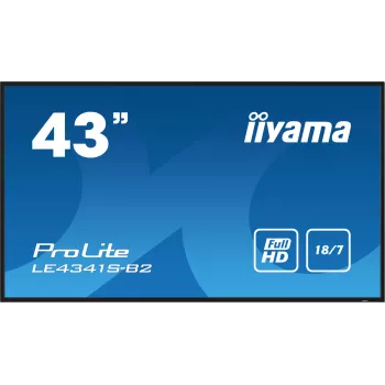 iiyama PROLITE LE4341S-B2 Panel płaski do digital signage 108 cm (42,5 cala) LCD 350 cd/m² Full HD Czarny 18/7