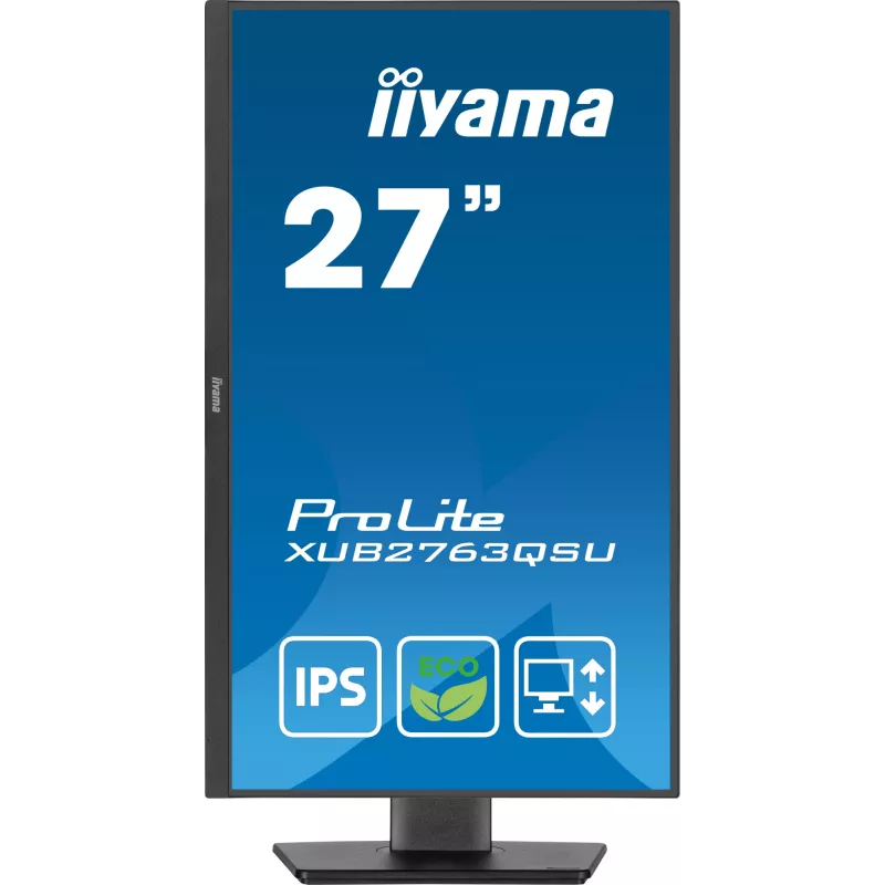 Monitor komputerowy iiyama ProLite XUB2763QSU-B1 68,6 cm (27 cali) 2560 x 1440 pikseli Quad HD LED Czarny