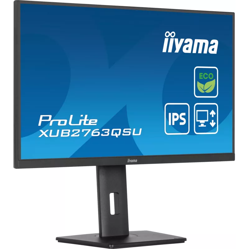 Monitor komputerowy iiyama ProLite XUB2763QSU-B1 68,6 cm (27 cali) 2560 x 1440 pikseli Quad HD LED Czarny