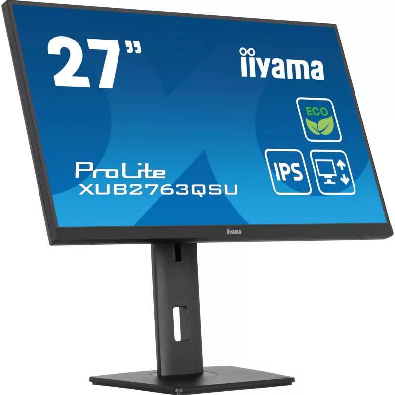 Monitor komputerowy iiyama ProLite XUB2763QSU-B1 68,6 cm (27 cali) 2560 x 1440 pikseli Quad HD LED Czarny