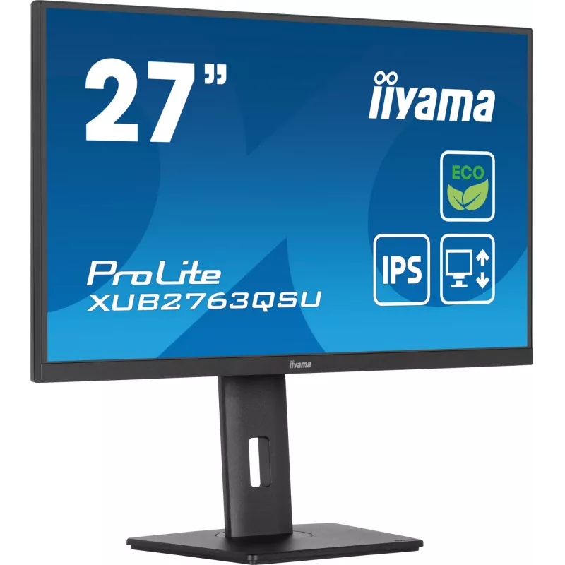 Monitor komputerowy iiyama ProLite XUB2763QSU-B1 68,6 cm (27 cali) 2560 x 1440 pikseli Quad HD LED Czarny